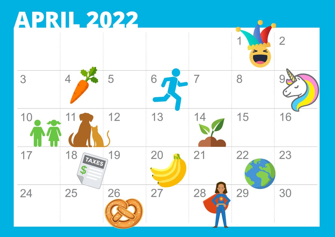 April 2022 Calendar